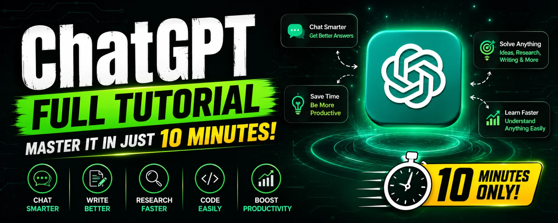 ChatGPT Full Tutorial - Master It in Just 10 Minutes!