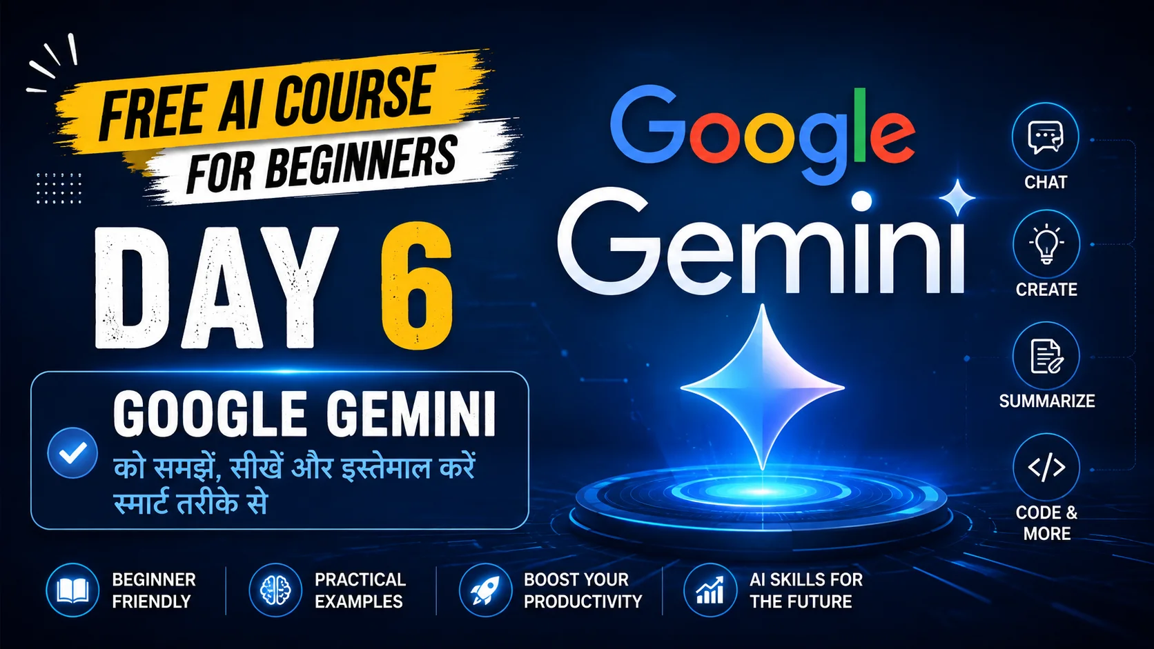 Day 6 of Free AI Course for Beginners: Google Gemini