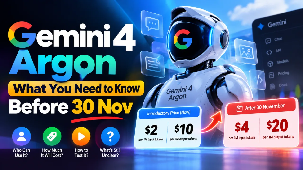 Gemini 4 Argon: What You Need to Know Before 30 Nov