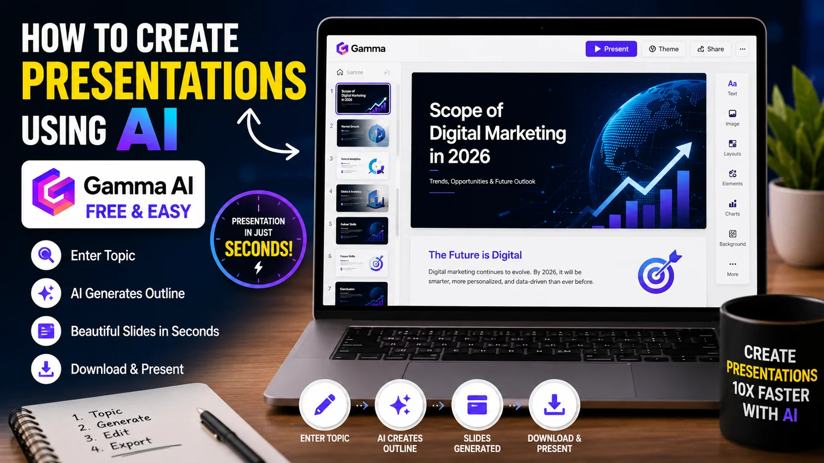 How to Create Free AI Presentations - A Beginner's Course