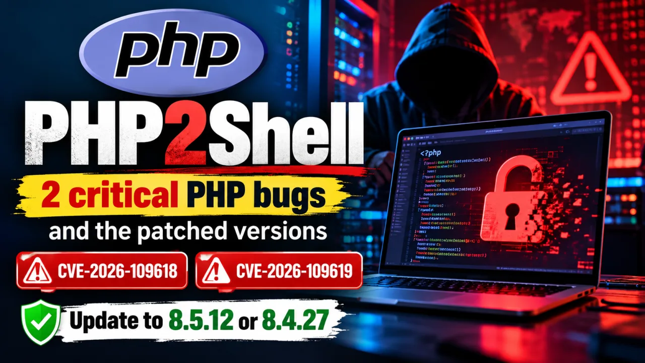 PHP2Shell: 2 critical PHP bugs and the patched versions