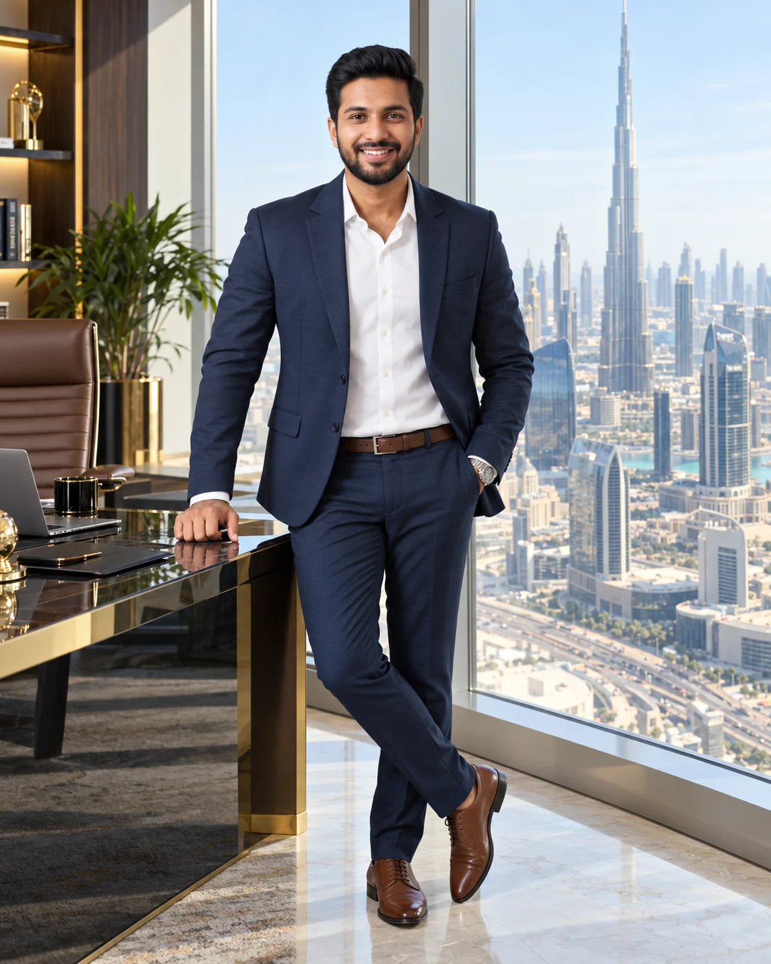 Business Setup Entrepreneur Portrait AI Prompt