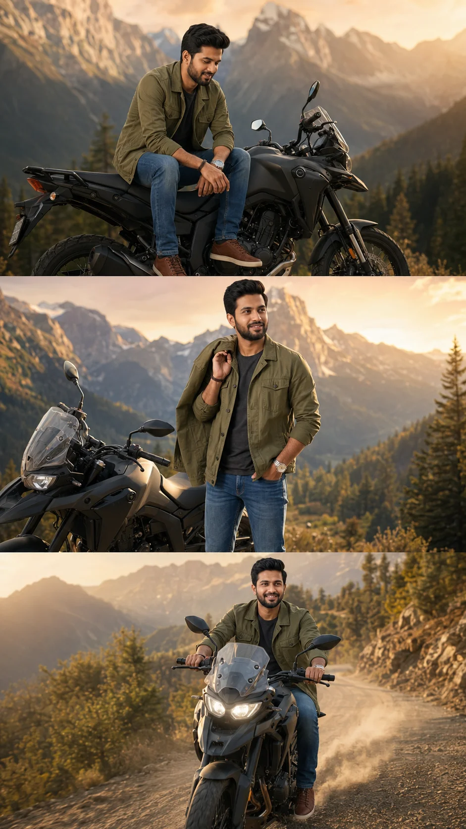 Golden Hour Motorcycle Adventure