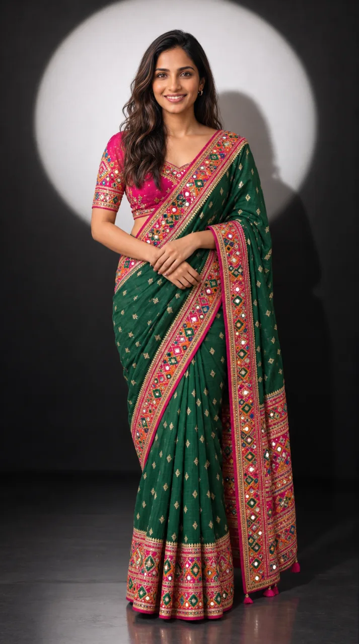 Gujarati Traditional Saree Photoshoot