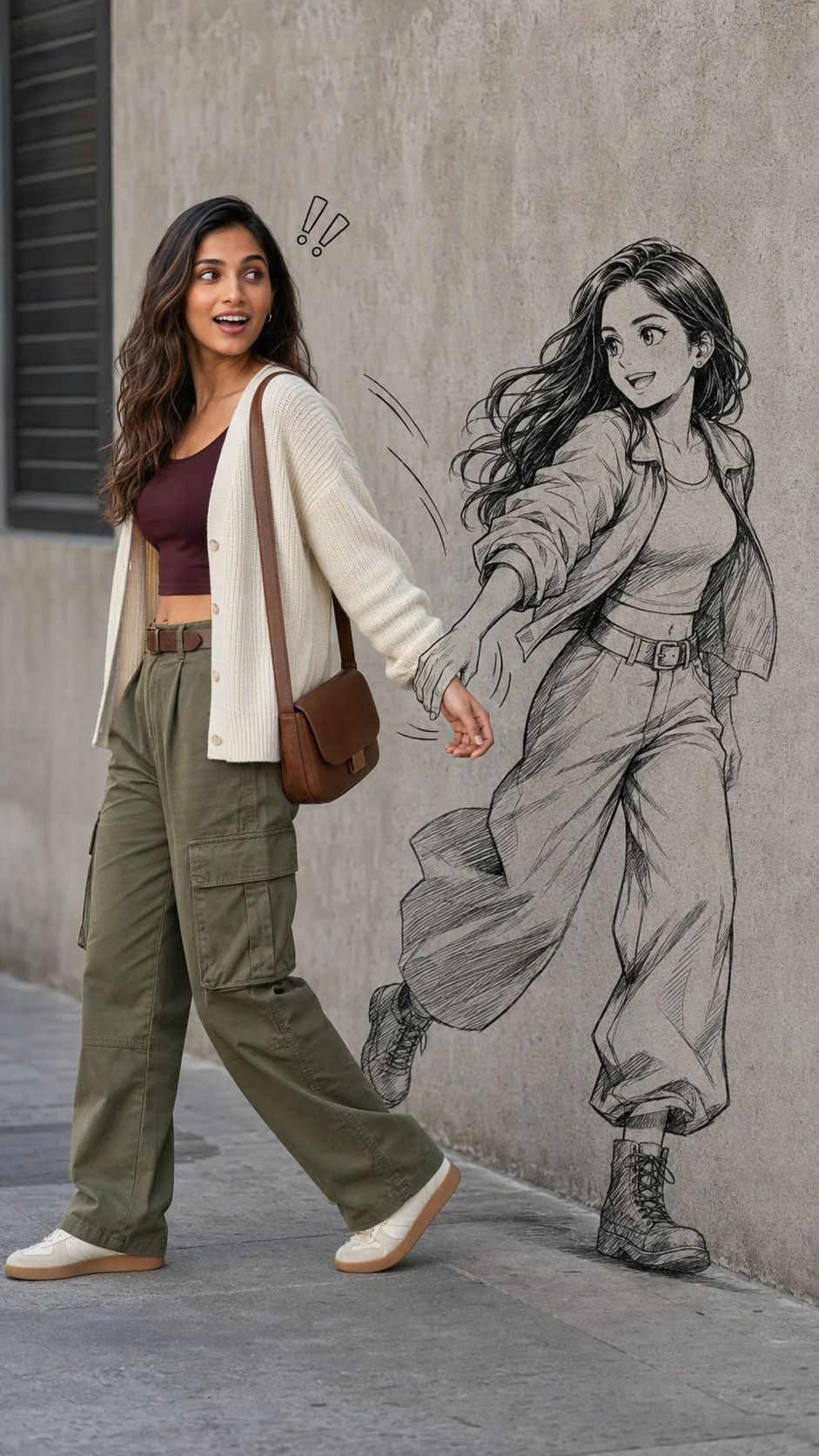 Manga Wall Illusion Photoshoot