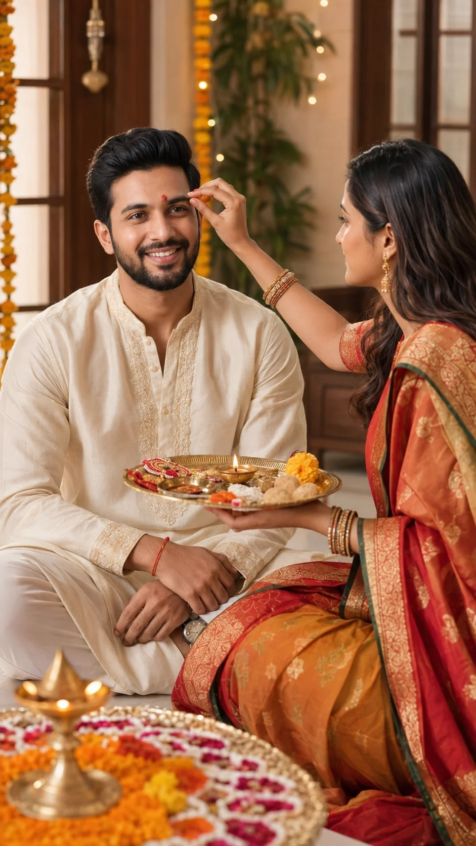 Rakhi Thali Ceremony Raksha Bandhan