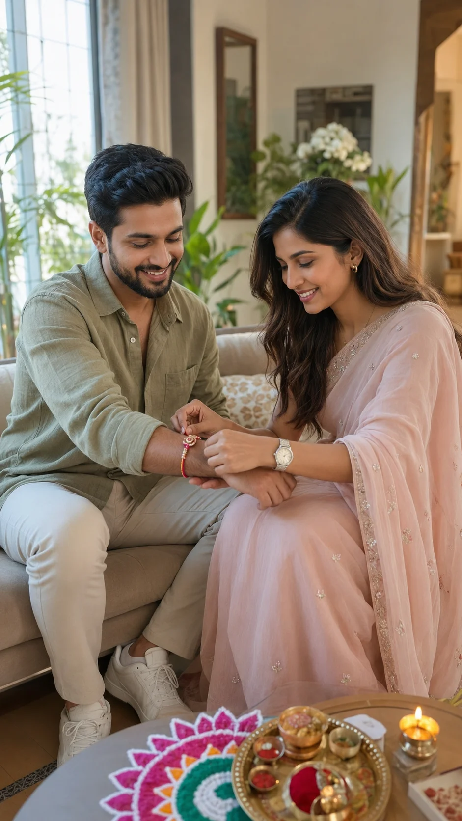 Raksha Bandhan 2026 Premium Smartphone Candid AI Photo Prompt
