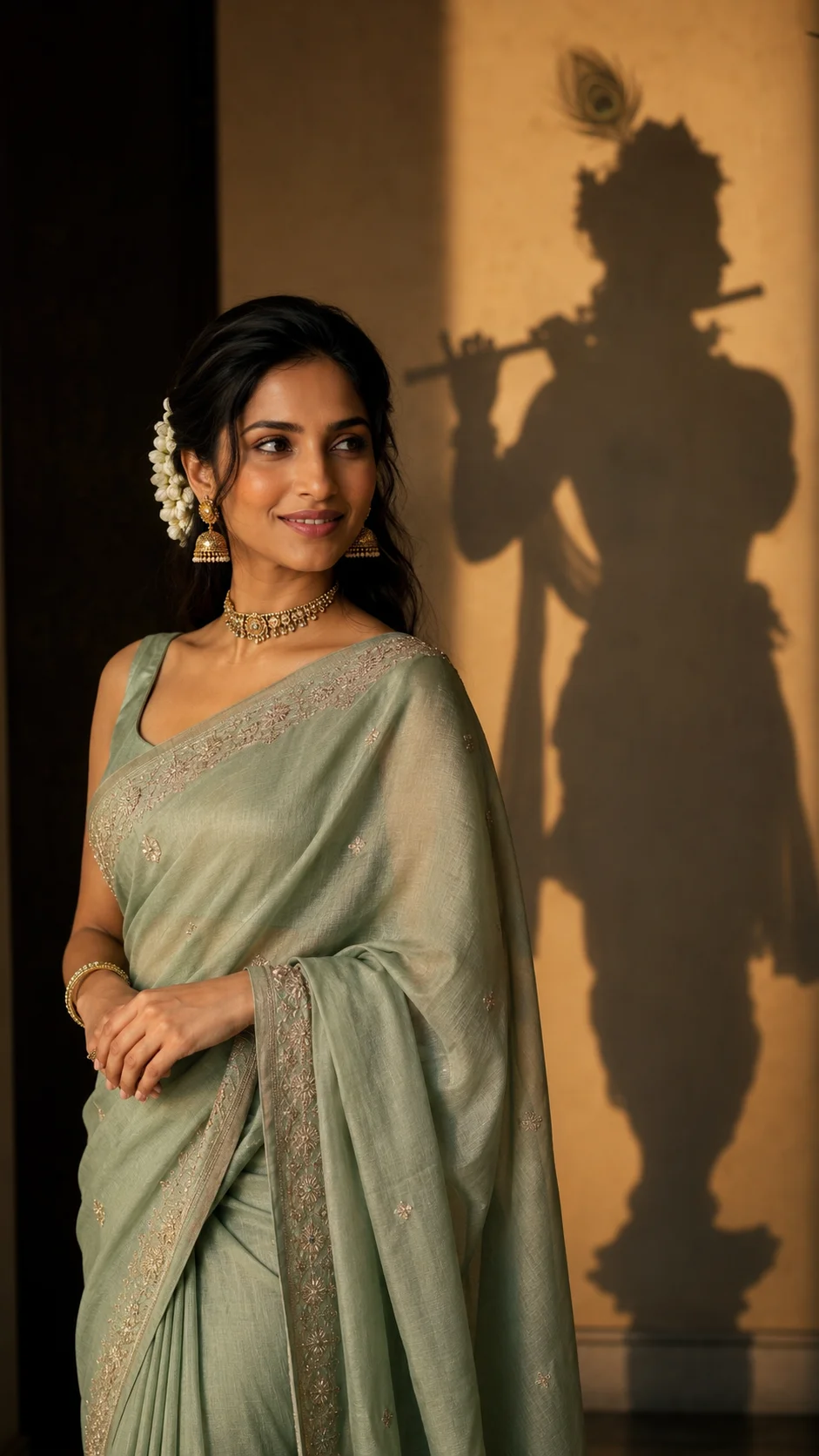 AI Krishna Shadow Photo | Create Divine Cinematic AI Images