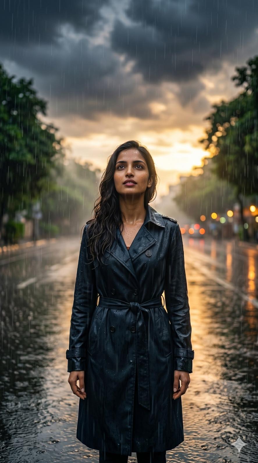 Cinematic Viral Instagram Monsoon Photoshoot AI Prompt
