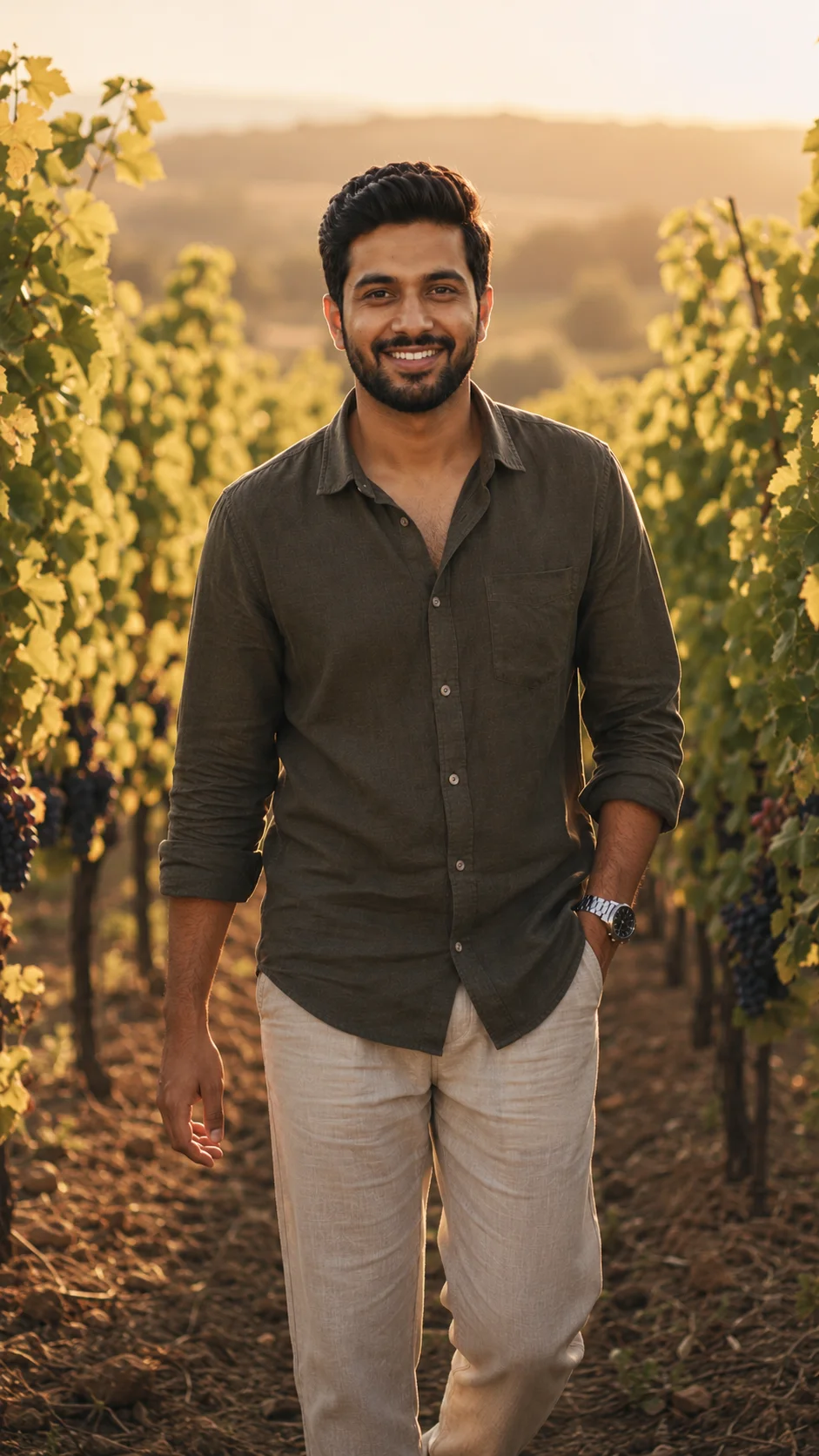 Vineyard Golden Hour