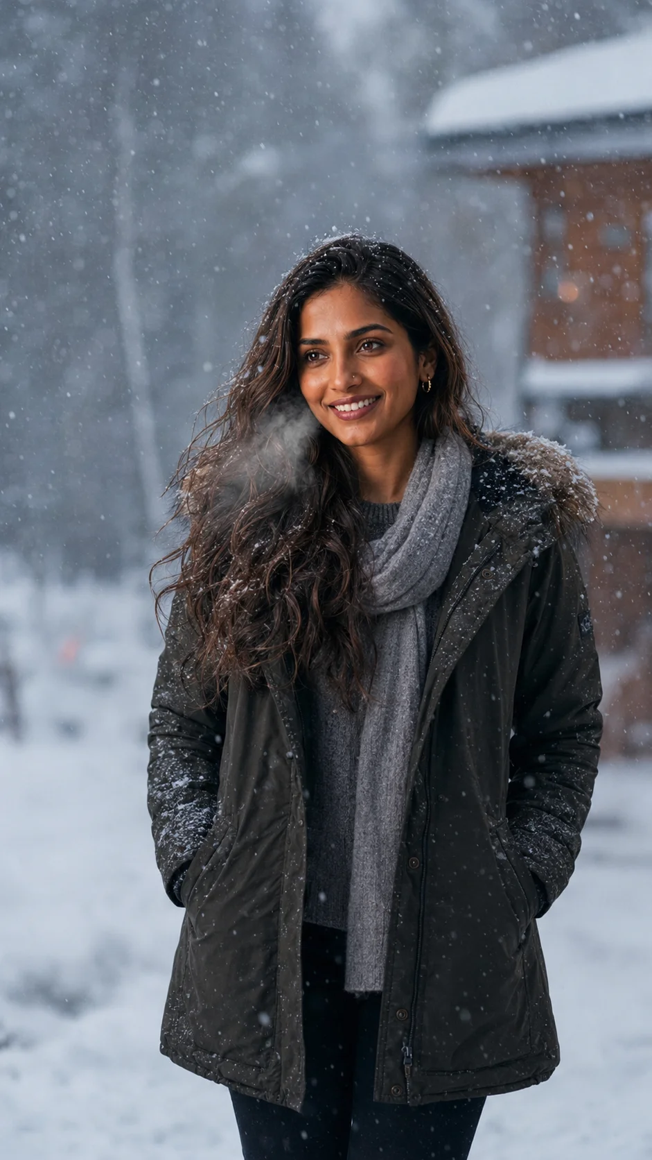 Winter Snow Portrait